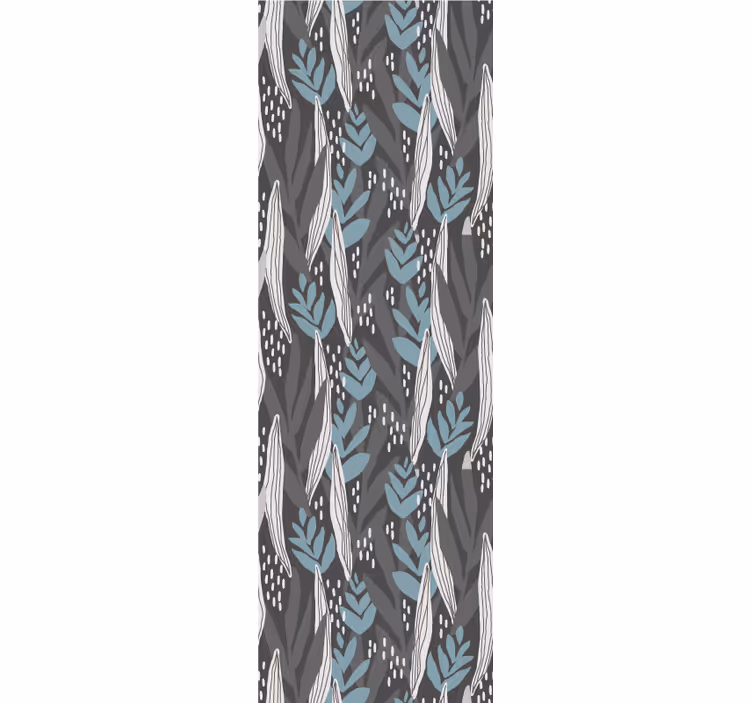 Rollo fenster esszimmer florales grau aquarell - TenStickers