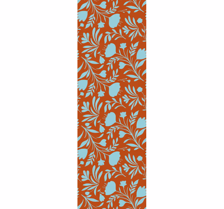 Rollo fenster esszimmer mit originalem blumenmuster - TenStickers