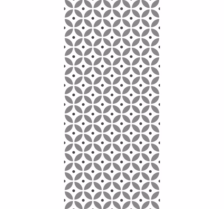 Rollo fenster esszimmer nahtlose kreise im nordic style - TenStickers
