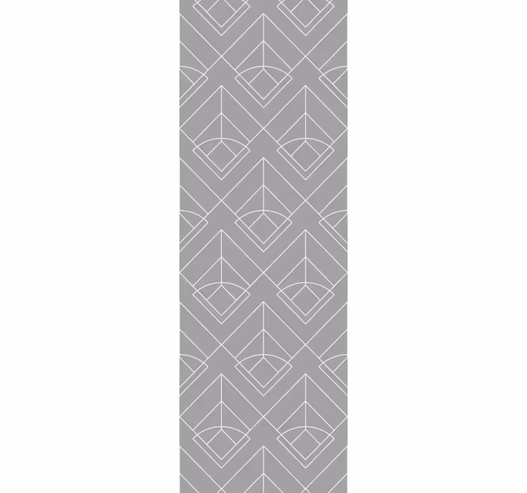 Rollo fenster esszimmer elegante weiße linien - TenStickers