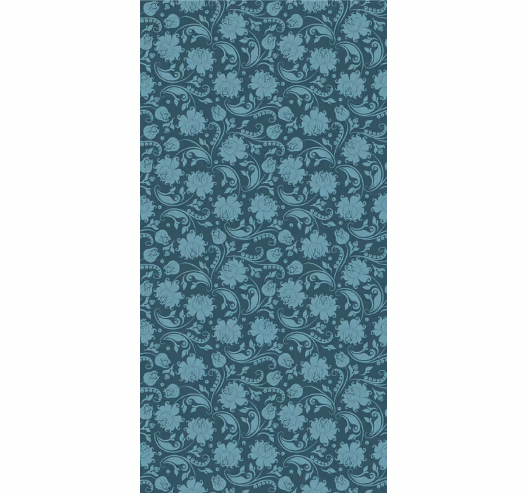 Rollo fenster esszimmer geheimnisvoller garten blau - TenStickers