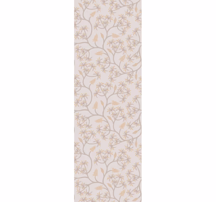 Rollo fenster esszimmer elegante blumen an Ästen - TenStickers