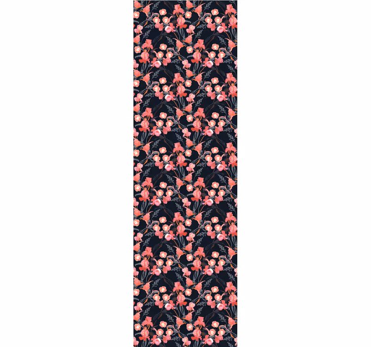 Rollo fenster esszimmer zarte rosa blumenzweige - TenStickers