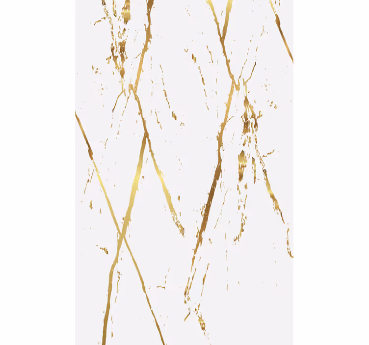 Rollo fenster esszimmer mit goldenen marmorstreifen - TenStickers