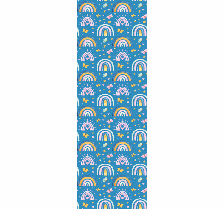 Rollo fenster kinderzimmer schmetterling regenbogenmuster - TenStickers