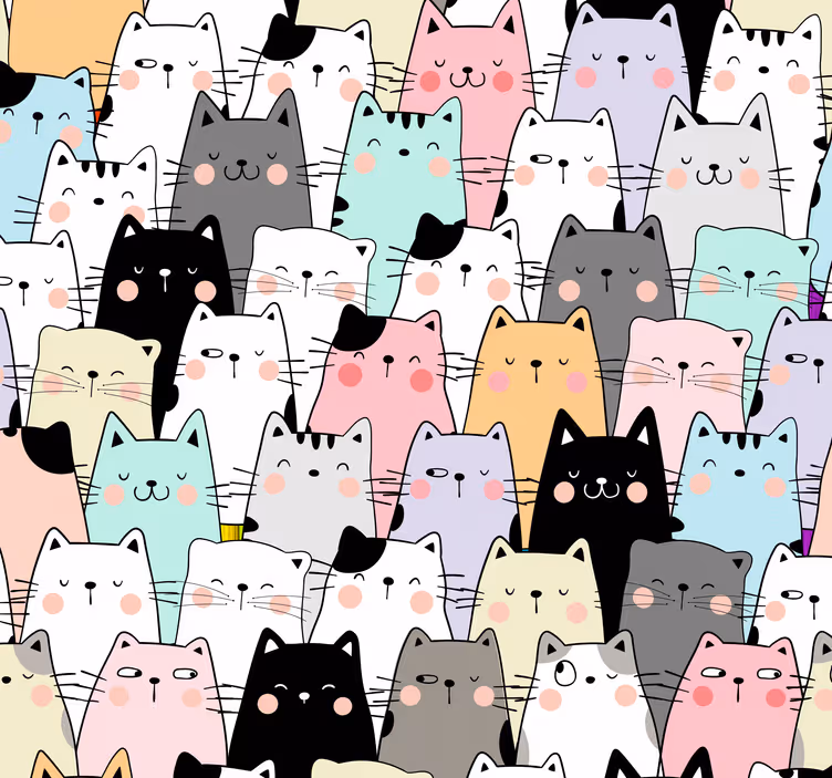 Rollo fenster kinderzimmer für katzen - TenStickers