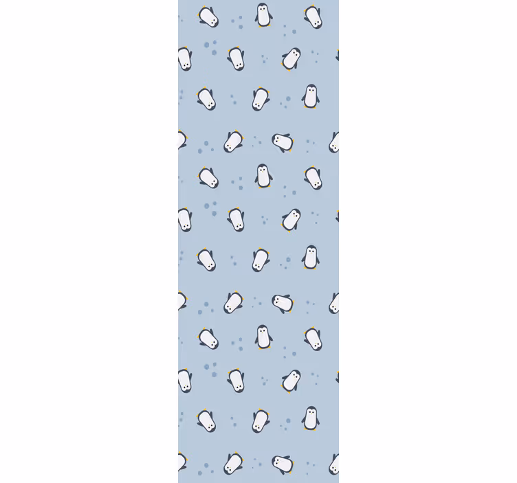 Rollo fenster kinderzimmer nahtloses pinguin-muster - TenStickers