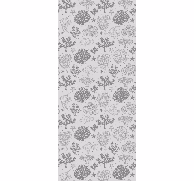 Rollo fenster kinderzimmer mit vintage meerestieren muster - TenStickers