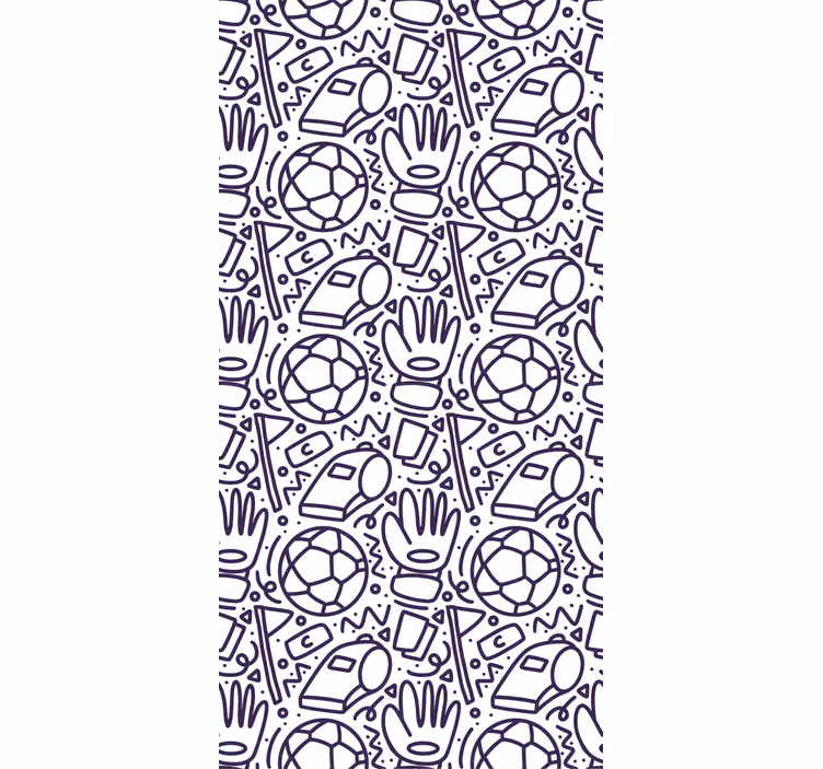 Rollo fenster kinderzimmer mit sport doodle design - TenStickers