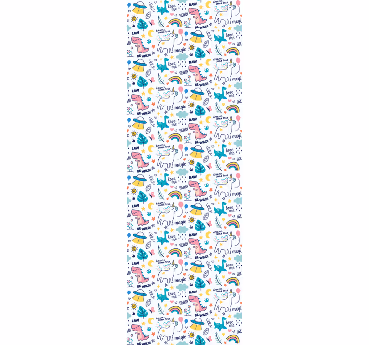 Rollo fenster kinderzimmer mit handgezeichneten motiven - TenStickers