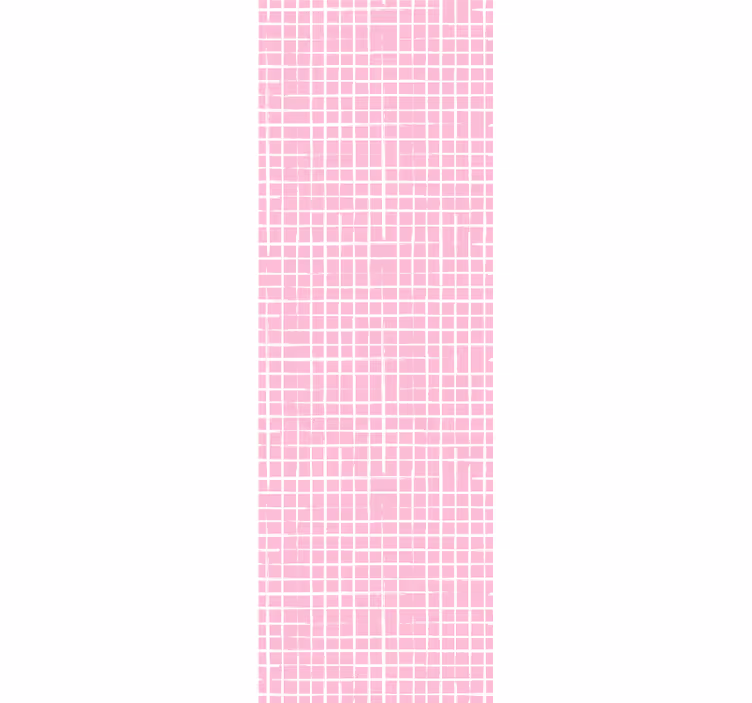 Rollo fenster kinderzimmer in rosa und weiß gestreift - TenStickers
