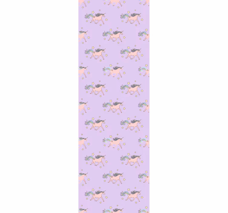 Rollo fenster kinderzimmer mit pinken einhorn-muster - TenStickers