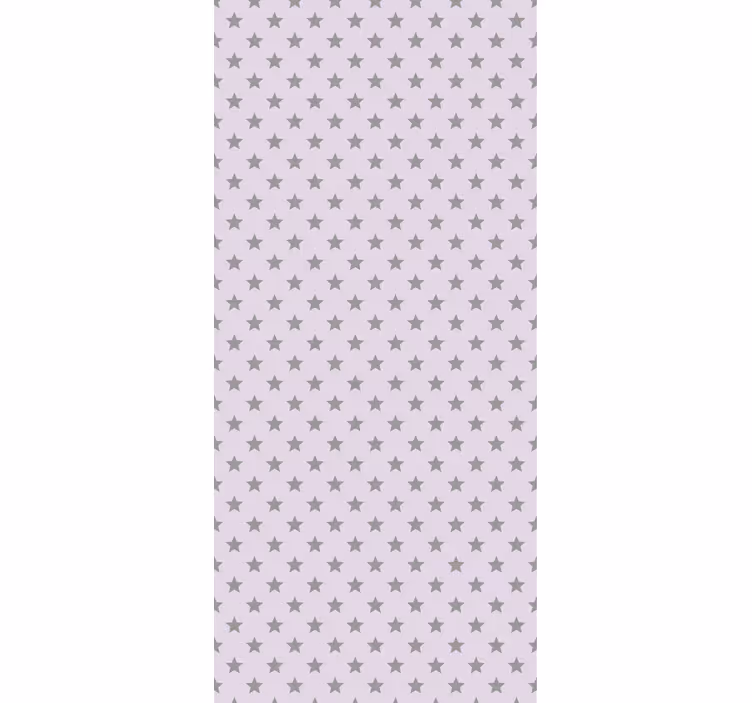 Rollo fenster kinderzimmer graue sterne rosa hintergrund - TenStickers