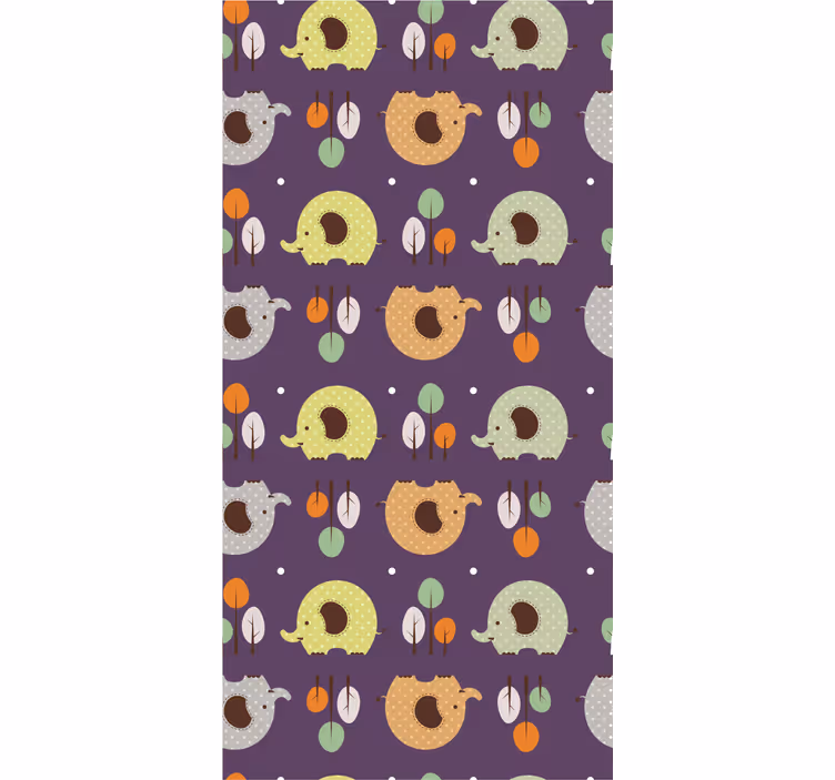 Rollo fenster kinderzimmer herbst elefant - TenStickers