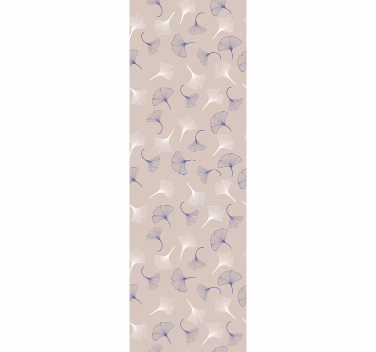 Rollo fenster home office ginkgo blätter creme - TenStickers