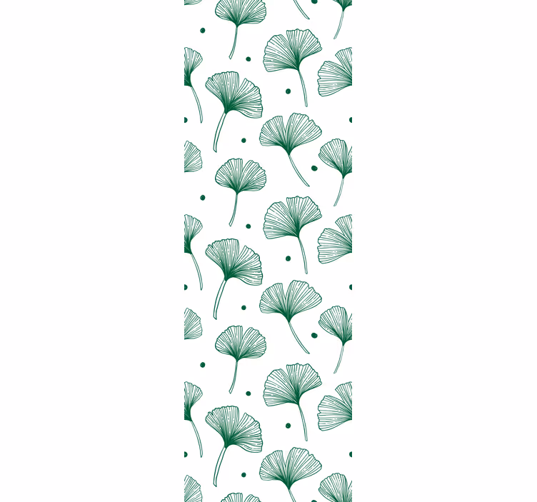 Rollo fenster home office große ginkgo grüne blätter - TenStickers