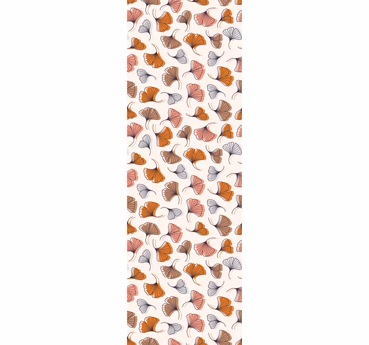 Rollo fenster home office ginkgo blätter handgezeichnet - TenStickers