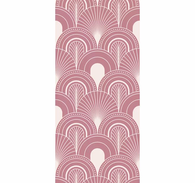 Rollo fenster home office im roségoldenen bogenstil - TenStickers