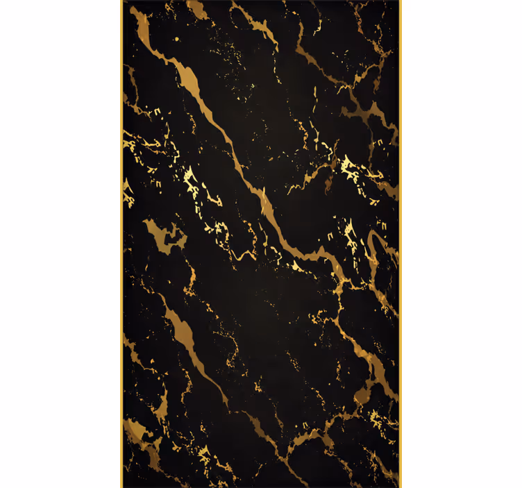 Rollo fenster home office marmorstruktur schwarz gold - TenStickers