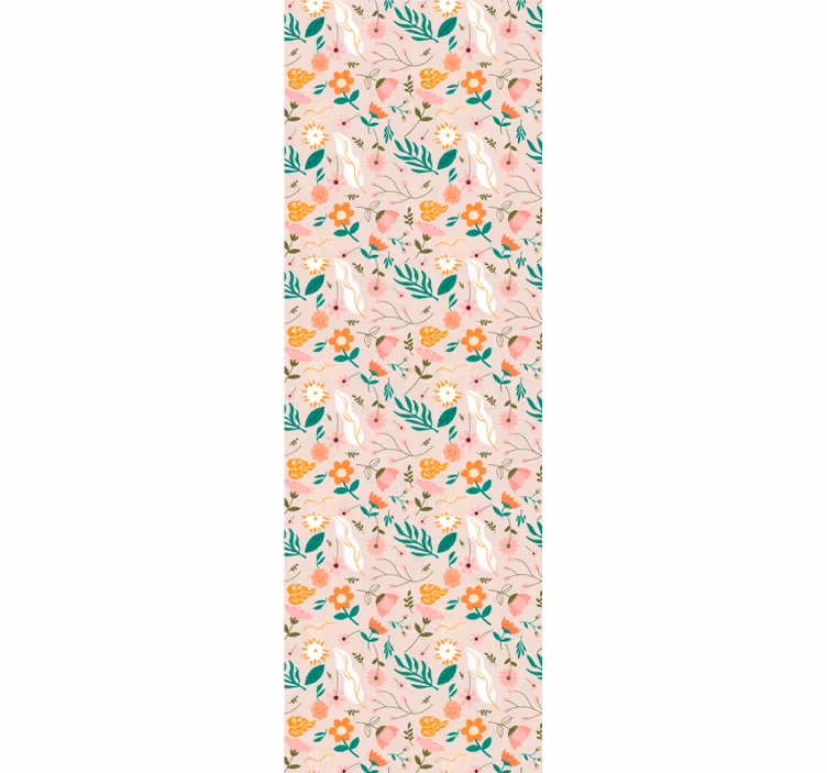 Rollo fenster jugendzimmer zartes blumenmuster pastell - TenStickers