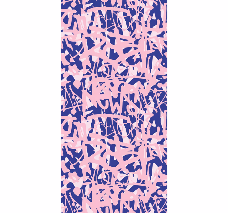 Rollo fenster jugendzimmer mit pink-lila graffiti-muster - TenStickers