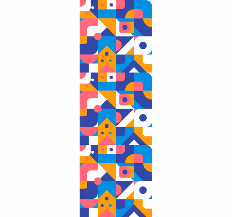 Rollo fenster jugendzimmer bunte geometrische mosaike - TenStickers