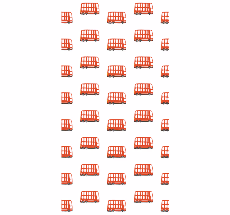 Rollo fenster jugendzimmer mit london bus muster - TenStickers