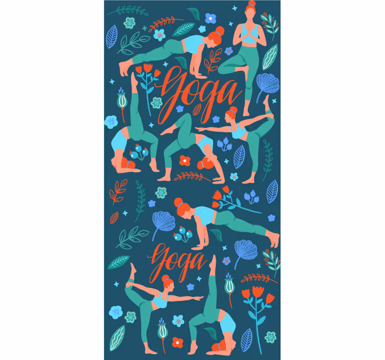 Rollo fenster jugendzimmer für yoga praktizierende frauen - TenStickers