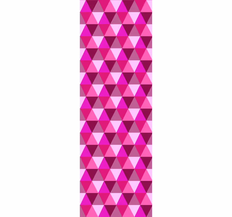 Rollo fenster jugendzimmer fuchsia geometrisch - TenStickers