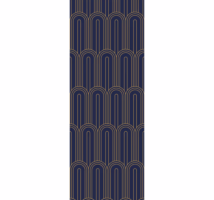 Fenster rollo modern mit bogenlinienmuster - TenStickers