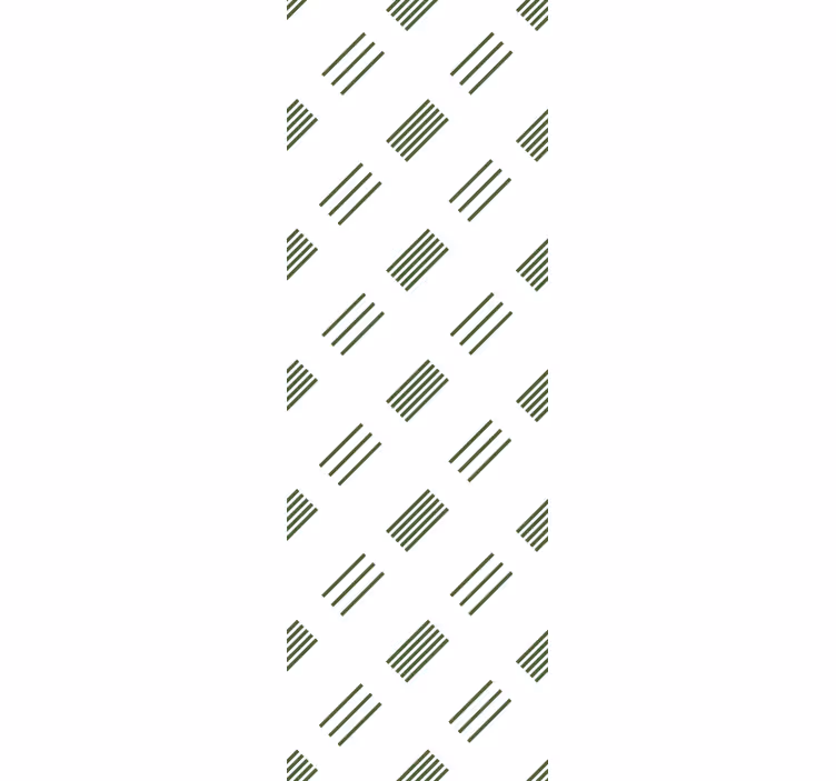 Fenster rollo modern in grün-weißem design - TenStickers