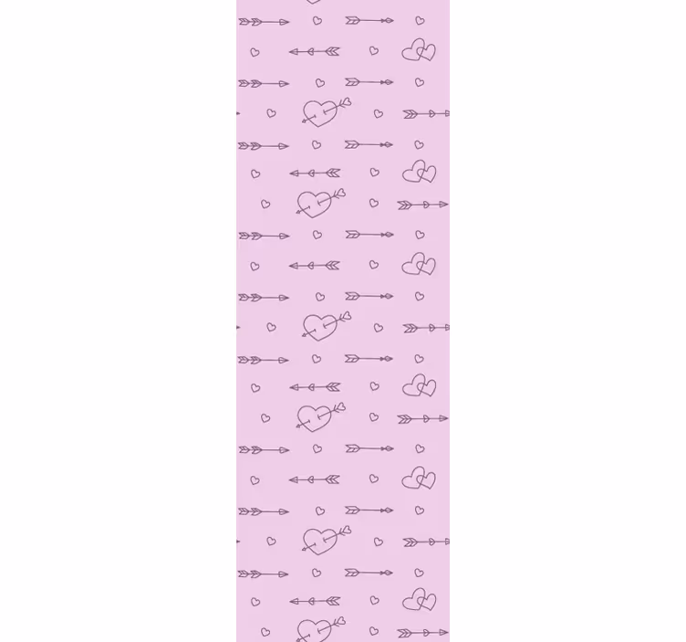 Fenster rollo modern mit herzsilhouetten-muster - TenStickers