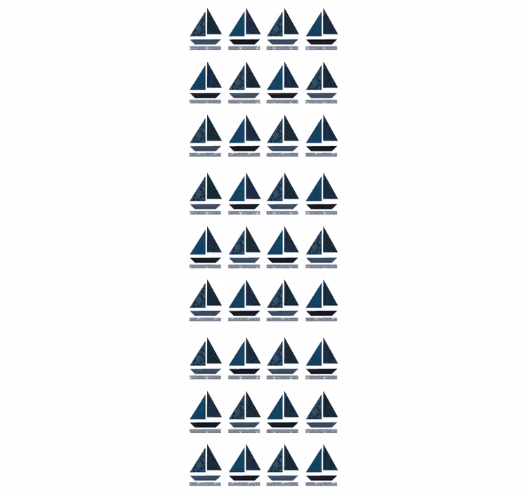 Fenster rollo modern segelbootmuster stoff - TenStickers