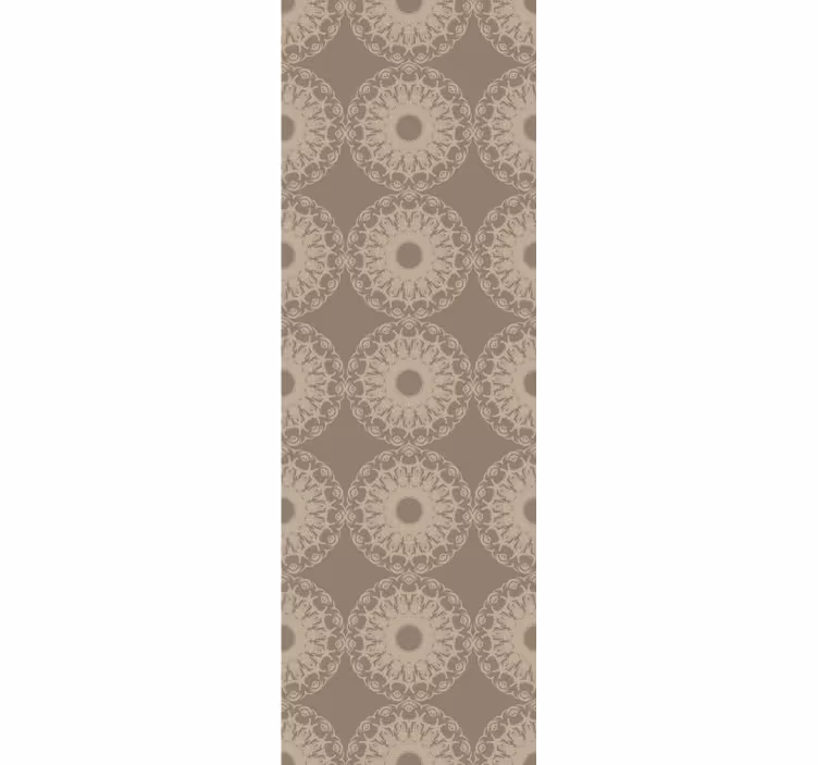 Fenster rollo modern in beigen kreisen im eklektischen stil - TenStickers