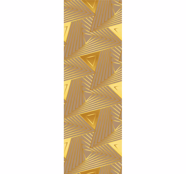 Fenster rollo modern mit goldenem geometrischen muster - TenStickers