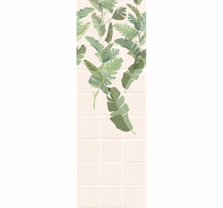 Fenster rollo modern mit palm-muster im eklektischen stil - TenStickers