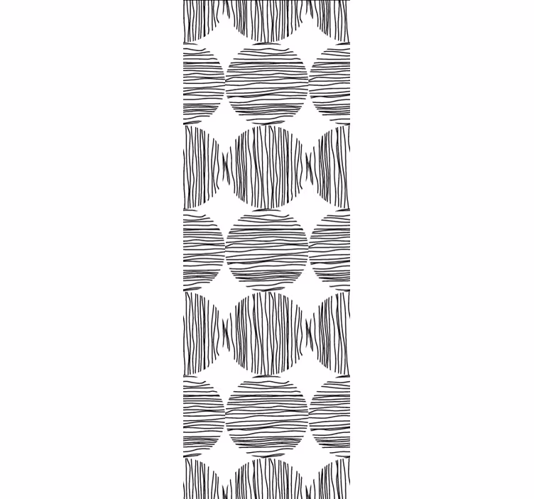 Fenster rollo modern kreise mit streifen innen - TenStickers