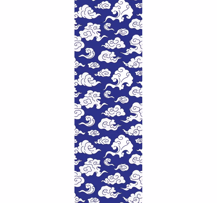 Fenster rollo modern mit weißen wolken auf blau - TenStickers
