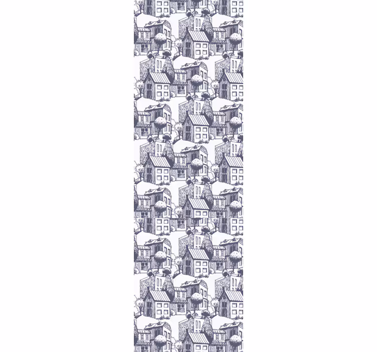 Fenster rollo modern im stadt vintage muster - TenStickers