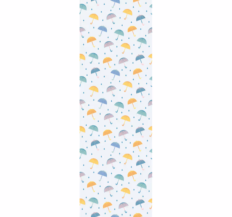 Fenster rollo modern bunte regenschirme cartoon hintergrund - TenStickers