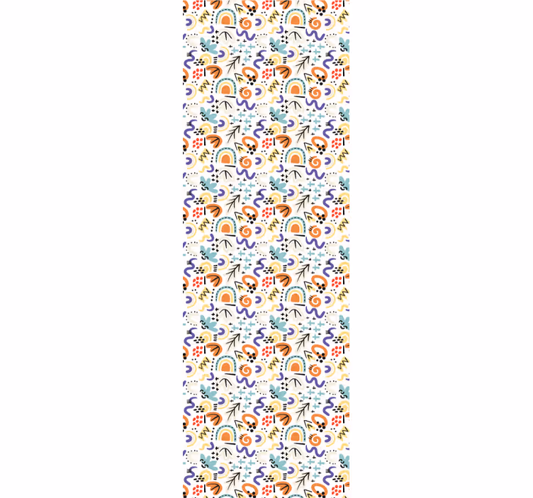 Fenster rollo modern mit organischem flachem muster - TenStickers