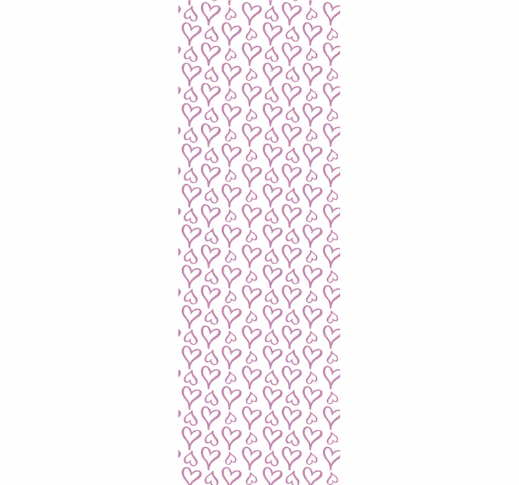 Fenster rollo modern mit pinken herzsymbolen - TenStickers