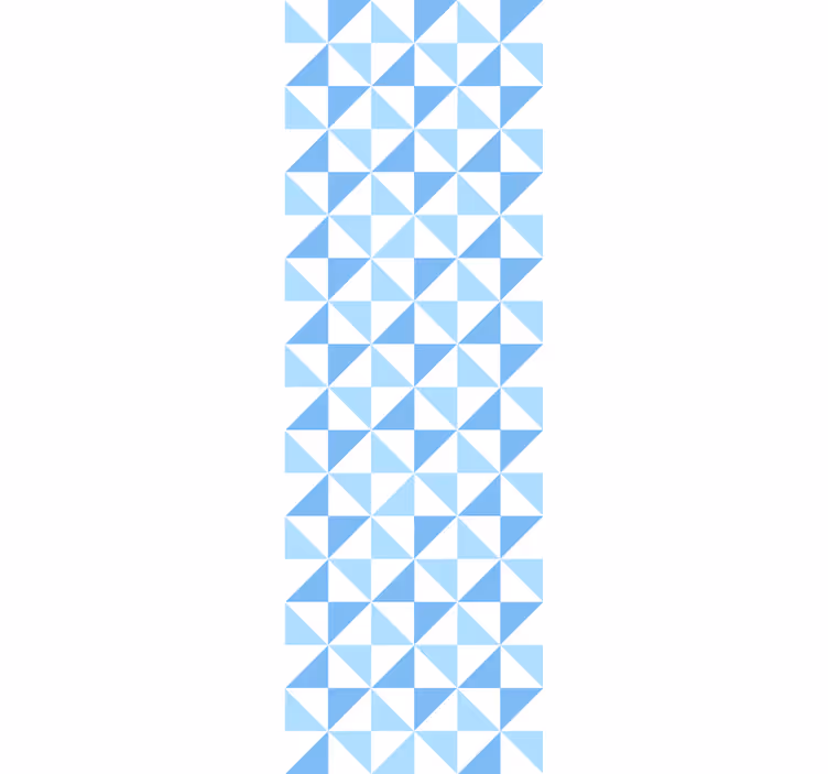 Fenster rollo modern hellblaue dreiecke muster - TenStickers