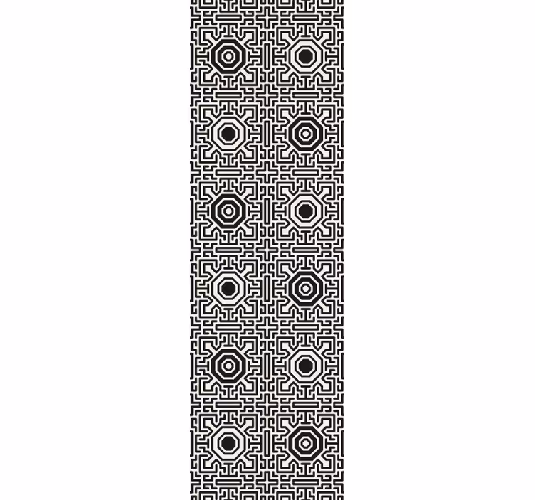 Fenster rollo modern oktagon und linien - TenStickers