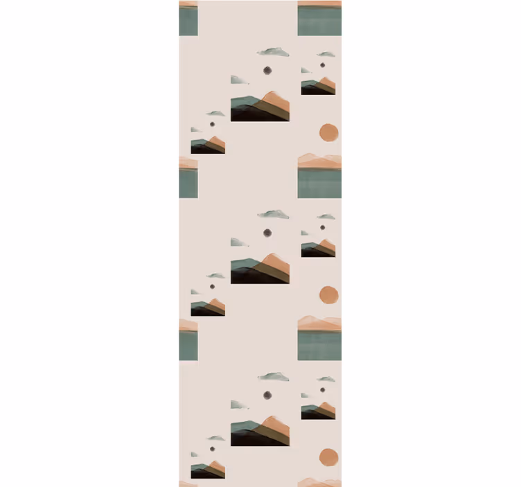 Fenster rollo modern abstrakte berge - TenStickers
