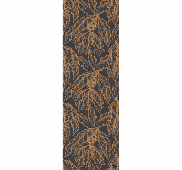 Fenster rollo modern kaffeebaum zweig muster - TenStickers