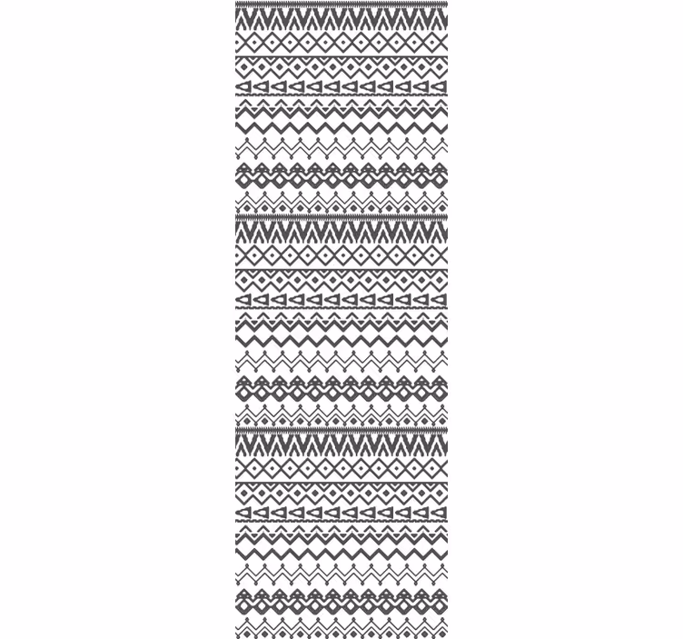 Rollo fenster schwarz mit handgezeichnetem tribal-muster - TenStickers
