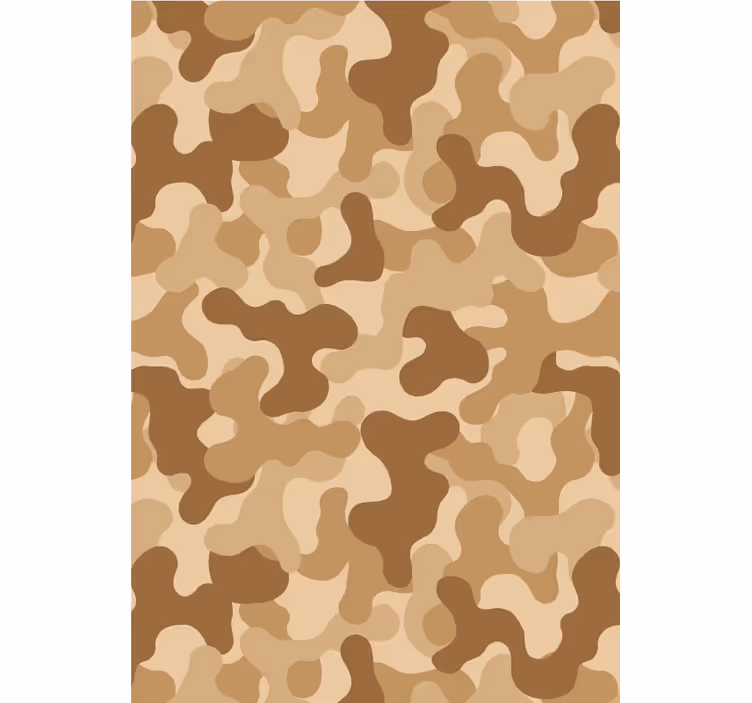 Rollo fenster beige mit abstraktem camouflage-muster - TenStickers