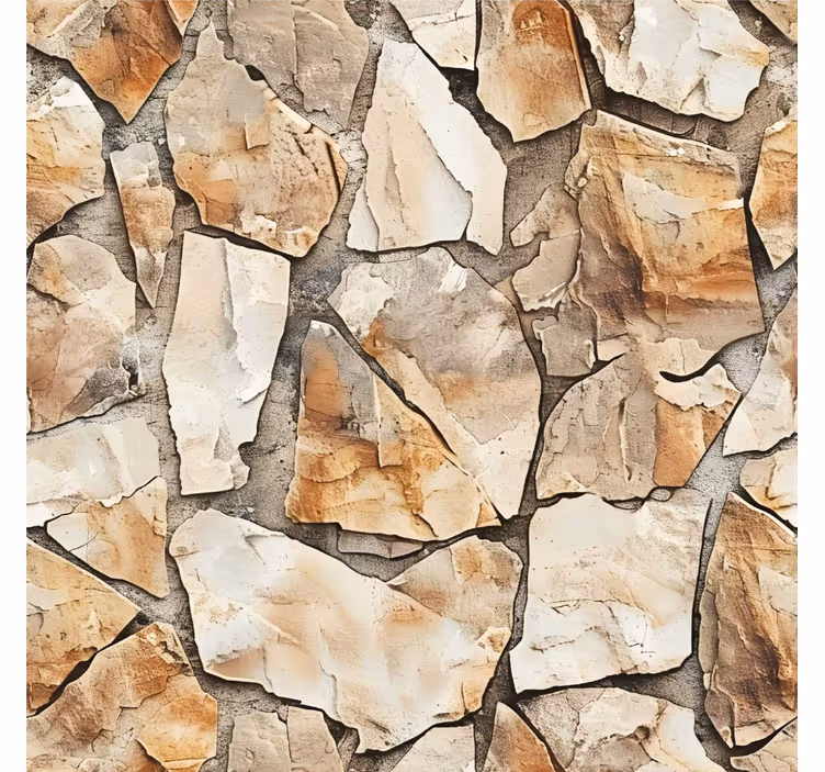 Rollo fenster beige im rustikalen muster - TenStickers