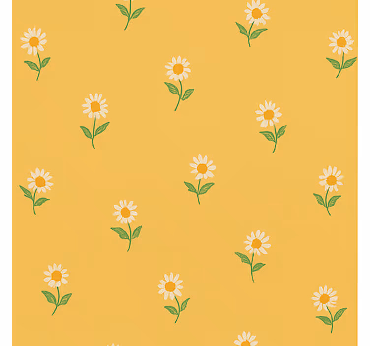 Rollo fenster gelb 1940er gänseblümchen design - TenStickers